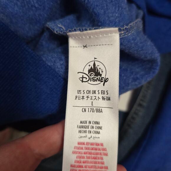 NEW Disney Parks Resort Blue Crewneck Wishes Come True Mickey Mouse Pullover - Picture 7 of 8